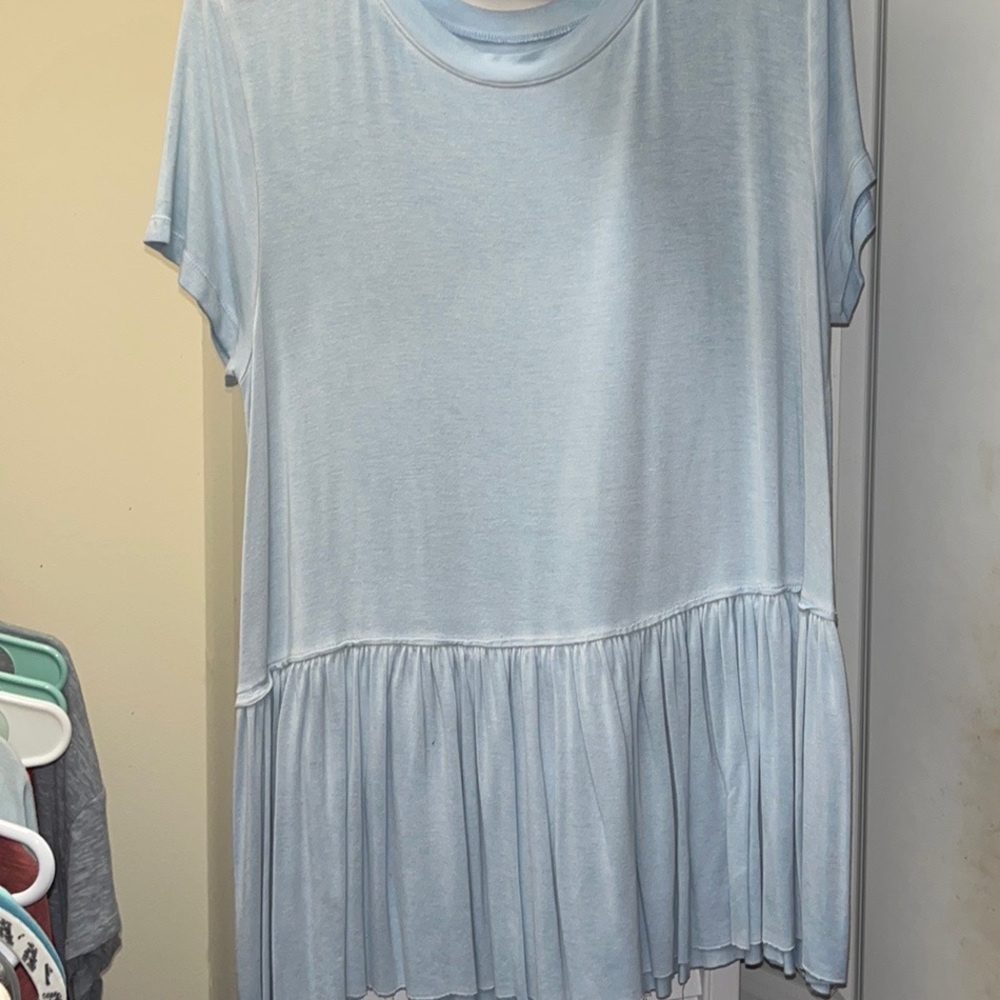Light Blue Flowy Soft and Sexy Tee